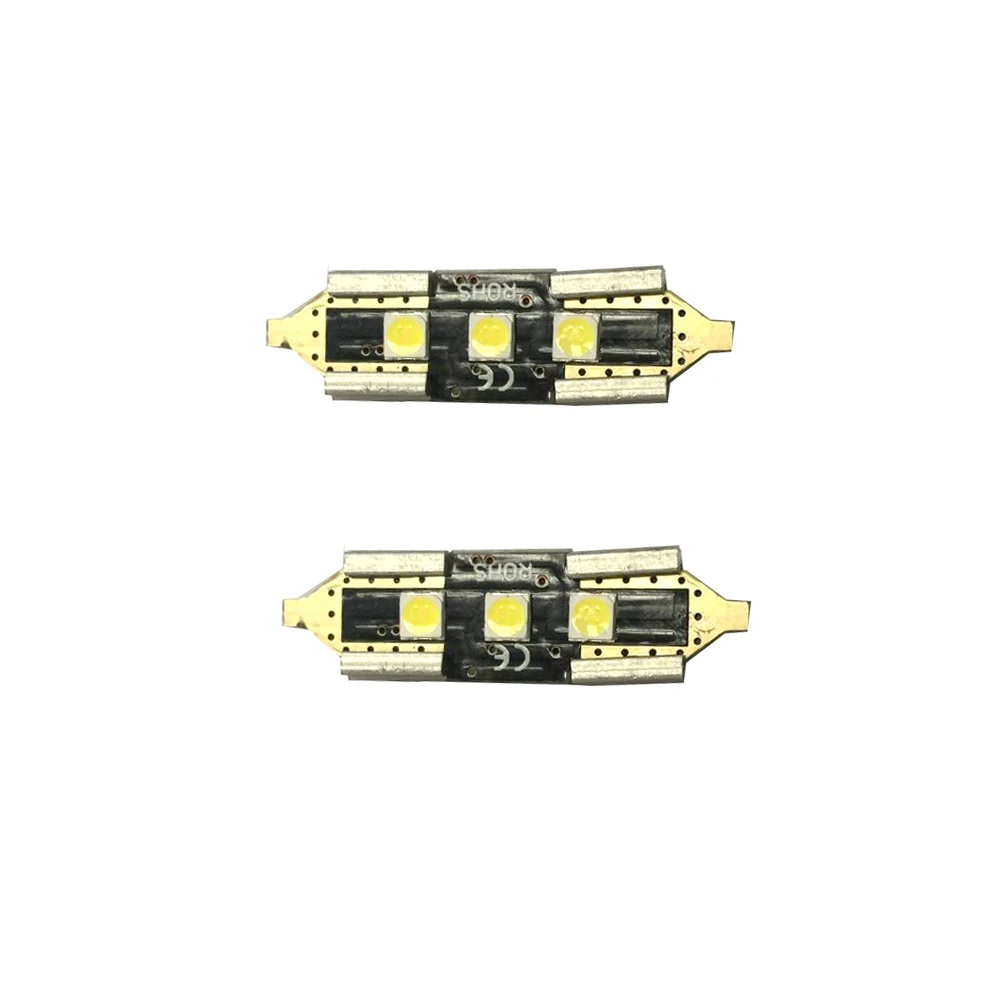 2Pcs Car LED 31MM 3W 320LM 6000K 3LED 3030 SMD White 12V-24V Light bulbs Light-emitting diode free of freight
2Pcs Car LED 31MM 3W 320LM 6000K 3LED 3030 SMD White 12V-24V Light bulbs Light-emitting diode free of freight