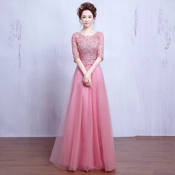 Pink Custom-made Long Red Lace Evening Dresses 2019 Scoop Neck A-line Half Sleeve Bride Dresses Party Prom Dresses kakahu ahiahi
Pink Custom-made Long Red Lace Evening Dresses 2019 Scoop Neck A-line Half Sleeve Bride Dresses Party Prom Dresses kakahu ahiahi
