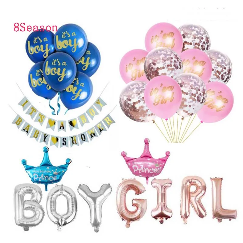 8SEASON Its A Boy Girl Colorful Latex Balloon Baby Shower Girl Gold Foil Balloons Gender Reveal Baby Party Decorations Supplie
8SEASON Its A Boy Girl Colorful Latex Balloon Baby Shower Girl Gold Foil Balloons Gender Reveal Baby Party Decorations Supplie