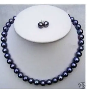 8-9mm Cultured Black akoya Pearl Necklace & earring
8-9mm Cultured Black akoya Pearl Necklace & earring