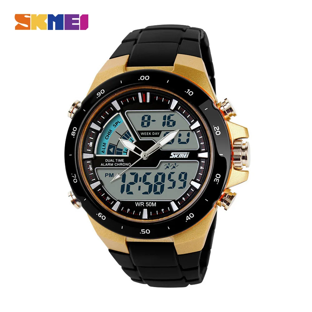 SKMEI Fashion Men Sports Watch 5Bar Waterproof Designed Running Outdoor Wristwatch Double Time Clock Alarm Clock Relogio Masculi
SKMEI Fashion Men Sports Watch 5Bar Waterproof Designed Running Outdoor Wristwatch Double Time Clock Alarm Clock Relogio Masculi
