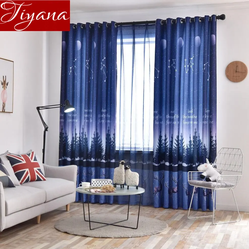 Nordic Style Night Sky Curtain for Boys Kids Room Cartoon Deer Design Blackout Curtain for Bedroom Sheer Fabric Drapes X489#30
Nordic Style Night Sky Curtain for Boys Kids Room Cartoon Deer Design Blackout Curtain for Bedroom Sheer Fabric Drapes X489#30