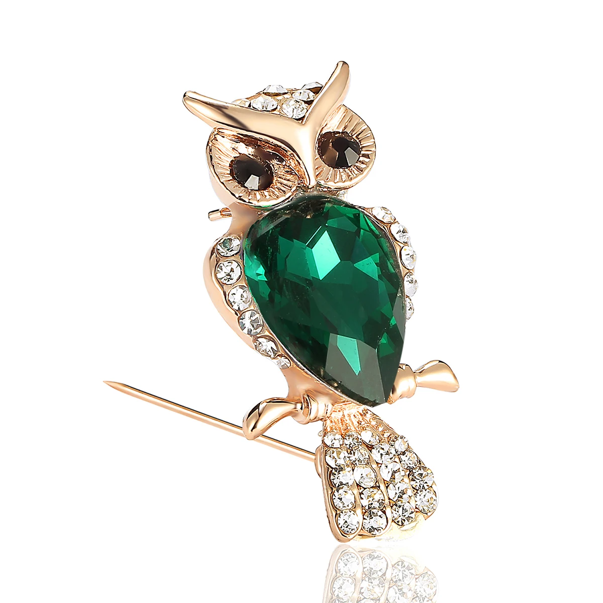 Green Crystal Owl Brooch Pins Rhinestone Breastpin Jewelry Gift For Dress Decoration
Green Crystal Owl Brooch Pins Rhinestone Breastpin Jewelry Gift For Dress Decoration