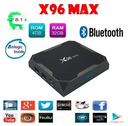 X96 Max 25pcs Android 8.1 Amlogic S905X2 LPDDR 4 2g 16g/4G 64G/4g 32g Quad Core 2.4G5G Dual Wifi BT4.x 1000M H.265 4K 60pfs
X96 Max 25pcs Android 8.1 Amlogic S905X2 LPDDR 4 2g 16g/4G 64G/4g 32g Quad Core 2.4G5G Dual Wifi BT4.x 1000M H.265 4K 60pfs