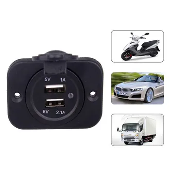 12V Dual USB Car Charger with Panel Waterproof Power Adapter Socket Outlet for Vehicle Boat Truck Motorcycle Auto Electronics
12V Dual USB Car Charger with Panel Waterproof Power Adapter Socket Outlet for Vehicle Boat Truck Motorcycle Auto Electronics