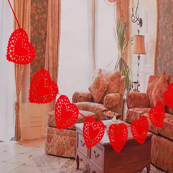 3 Meter Red Love Heart Garland Nonwovens Fabric Flag Party Garland Banner Bunting For Wedding Party decoration
3 Meter Red Love Heart Garland Nonwovens Fabric Flag Party Garland Banner Bunting For Wedding Party decoration