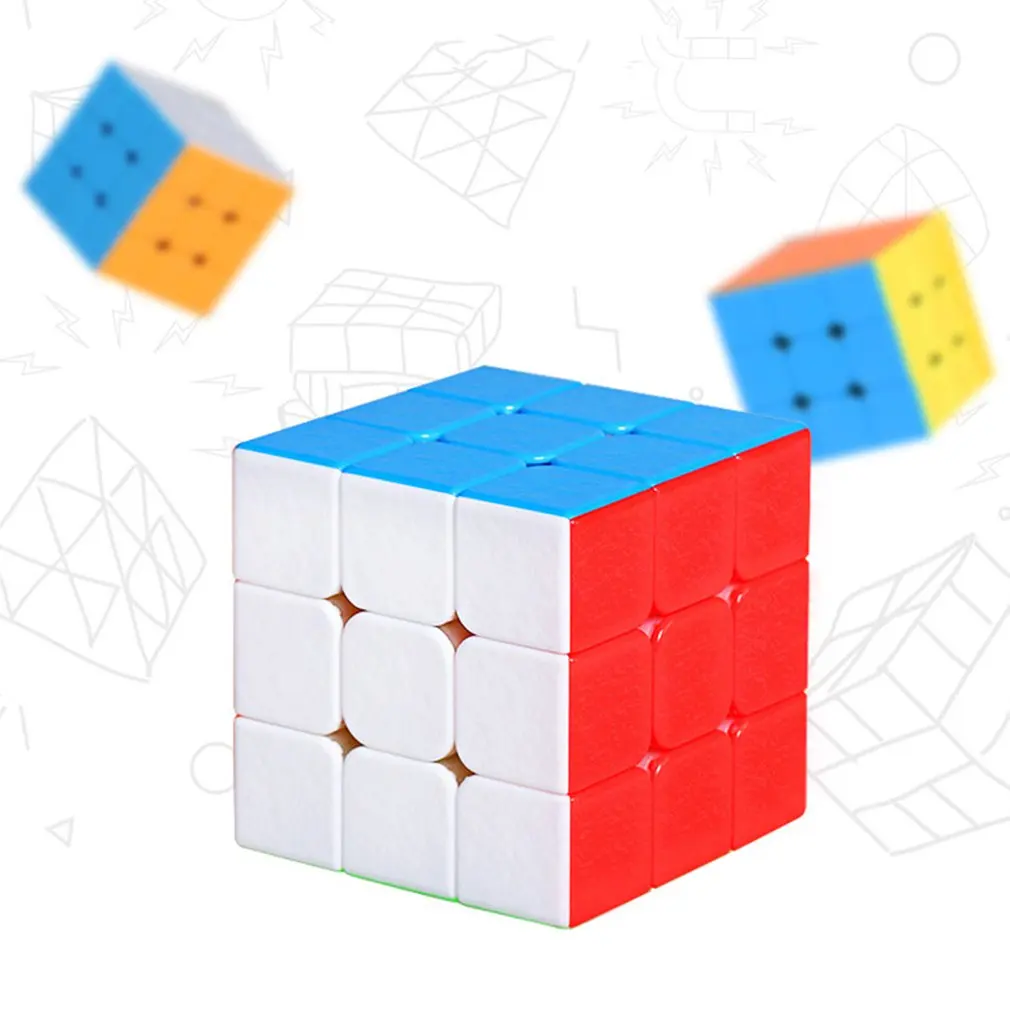 Professional 3x3x3 5.5CM ABS Sticker Block Puzzle Competition Speed magnetic Magic Cube colorful Learning&Educational Toys
Professional 3x3x3 5.5CM ABS Sticker Block Puzzle Competition Speed magnetic Magic Cube colorful Learning&Educational Toys