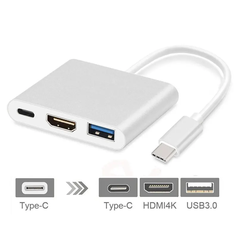USB Type C To HDMI USB 3.0 Charging Adapter Converter USB-C 3.1 Hub Adapter for Mac Air Pro Pixel Huawei Mate10 Samsung S8+ Plus
USB Type C To HDMI USB 3.0 Charging Adapter Converter USB-C 3.1 Hub Adapter for Mac Air Pro Pixel Huawei Mate10 Samsung S8+ Plus