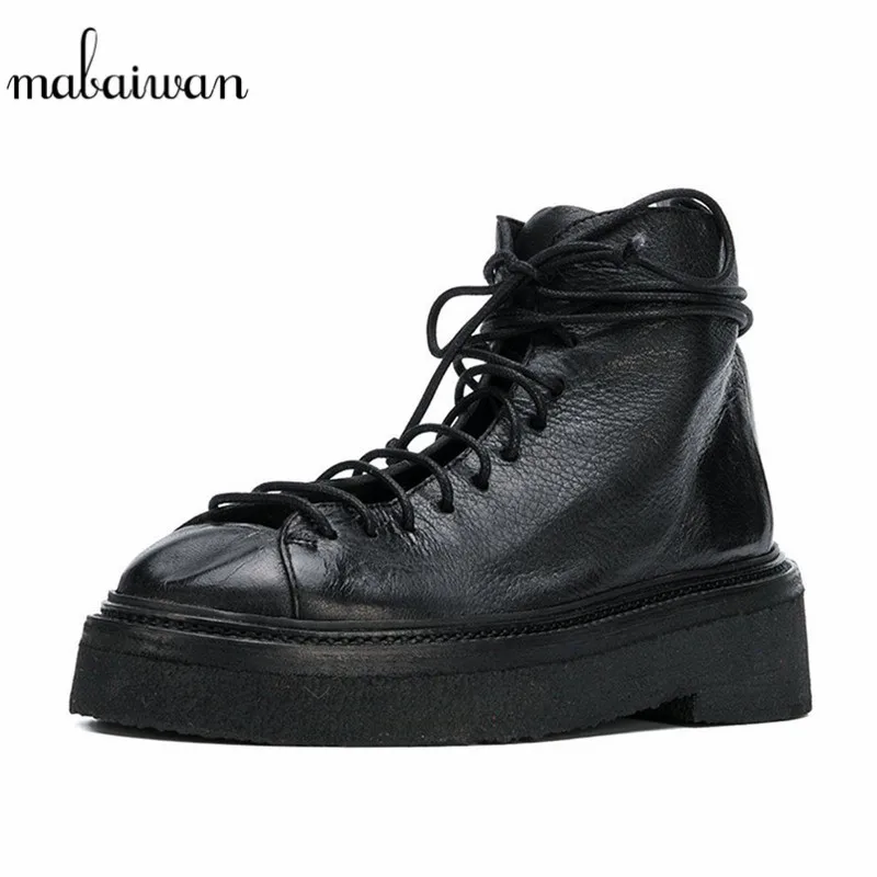 Mabaiwan 2019 Fashion Winter Ankle Boots Microfiber Lace Up Flatform With Casual Shoes Women Militares Martin Female Mujer Boots 
Mabaiwan 2019 Fashion Winter Ankle Boots Microfiber Lace Up Flatform With Casual Shoes Women Militares Martin Female Mujer Boots