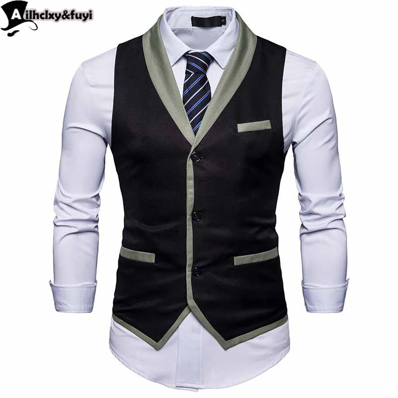 New Arrival Men Vest Spring Autumn Fashion Black Gray Slim Fit Suit Vest Brand Prom Wedding Waistcoat For Men Men Clothes
New Arrival Men Vest Spring Autumn Fashion Black Gray Slim Fit Suit Vest Brand Prom Wedding Waistcoat For Men Men Clothes