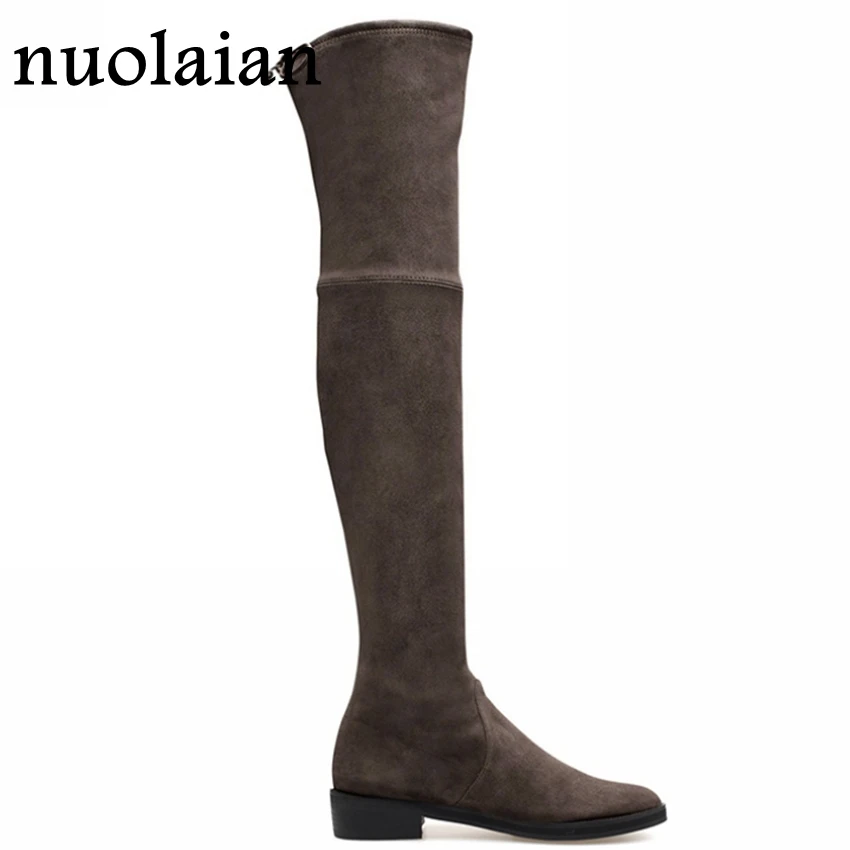 Womens Thigh High Punk Boots Ladies Over The Knee Boot Woman Faux Suede Winter Shoes Women Snow Winter Boots With Fur Shoe
Womens Thigh High Punk Boots Ladies Over The Knee Boot Woman Faux Suede Winter Shoes Women Snow Winter Boots With Fur Shoe