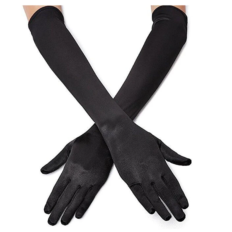 Classic Adult Black White Red Grey Skin Opera/Elbow/Wrist Stretch Satin Finger Long Gloves Women Flapper Gloves Matching Costume
Classic Adult Black White Red Grey Skin Opera/Elbow/Wrist Stretch Satin Finger Long Gloves Women Flapper Gloves Matching Costume
