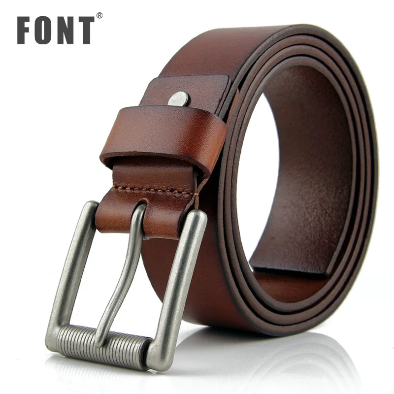 Men's belt fashion simple needle agio layer cowhide belt jeans with pure cowhide
Men's belt fashion simple needle agio layer cowhide belt jeans with pure cowhide