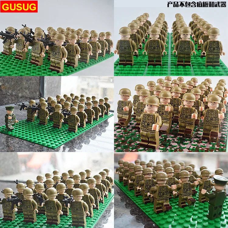 Military Team City Police Armed Assault Army soldiers With Weapons Guns Figure WW2 World War Blocks Gift Baby Toys
Military Team City Police Armed Assault Army soldiers With Weapons Guns Figure WW2 World War Blocks Gift Baby Toys
