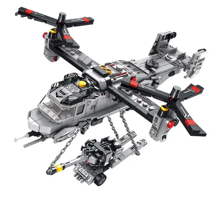 2019 New 8 in 1 Military MV-22 Helicopter Building Blocks Compatible with Legoings Education Bricks Toys for children
2019 New 8 in 1 Military MV-22 Helicopter Building Blocks Compatible with Legoings Education Bricks Toys for children