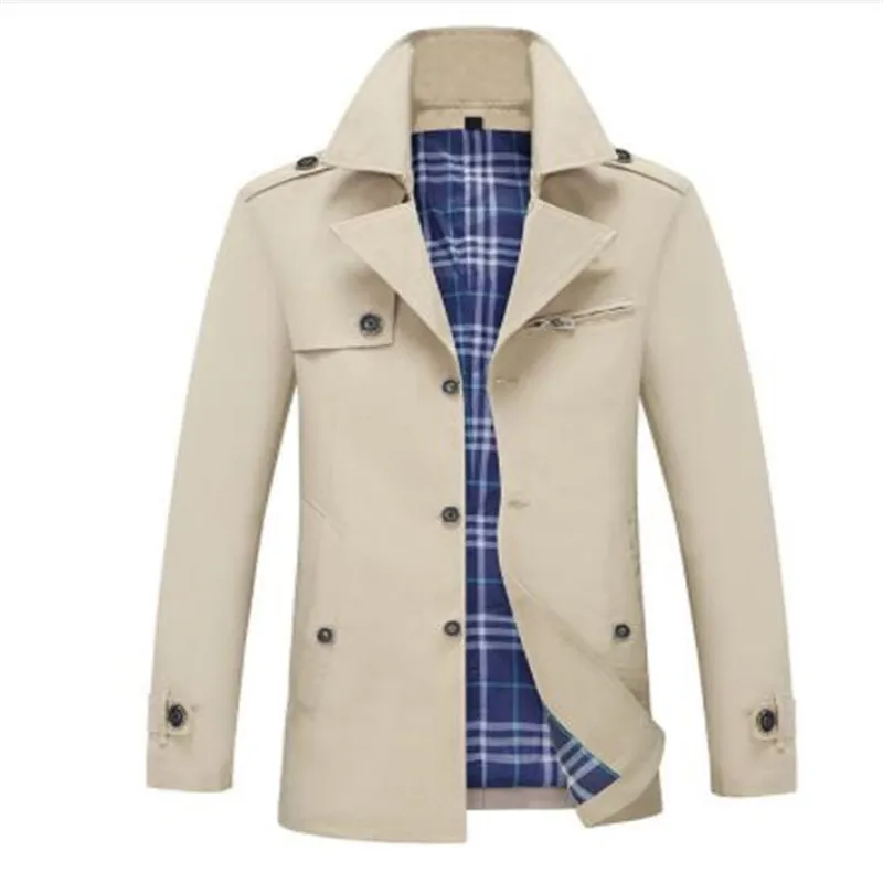 Men's Trench Coat Fashion Casual Spring Autumn Windbreaker Turn-down Overcoat Asia Size Classic Trenchcoat Male Leisure Jackets
Men's Trench Coat Fashion Casual Spring Autumn Windbreaker Turn-down Overcoat Asia Size Classic Trenchcoat Male Leisure Jackets