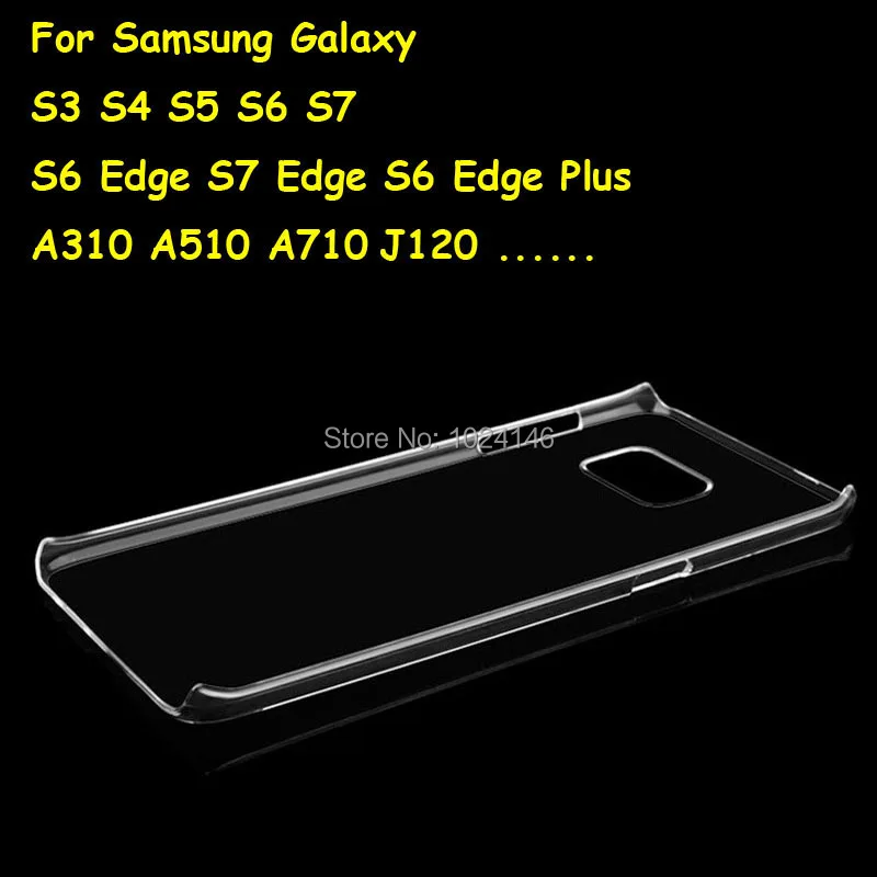Фото Новый тонкий прозрачный жесткий чехол из поликарбоната для Samsung Galaxy S5 S7 S6 Edge Plus Note