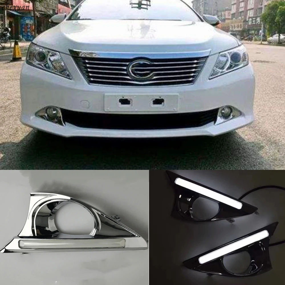 CSCSNL 1 set 12v LED Daytime Running Light ABS fog lamp cover with Yellow Turnning Signal For Toyota Camry 2012 2013 2014
CSCSNL 1 set 12v LED Daytime Running Light ABS fog lamp cover with Yellow Turnning Signal For Toyota Camry 2012 2013 2014