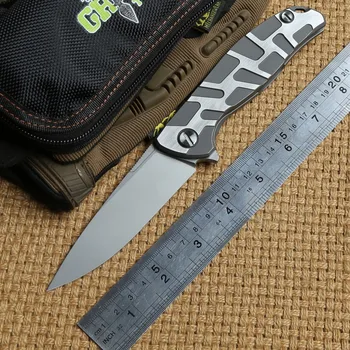 Green thorn F95 ball bearing Flipper folding knife bearing D2 blade Titanium handle outdoor camping hunt pocket knife EDC tools
Green thorn F95 ball bearing Flipper folding knife bearing D2 blade Titanium handle outdoor camping hunt pocket knife EDC tools