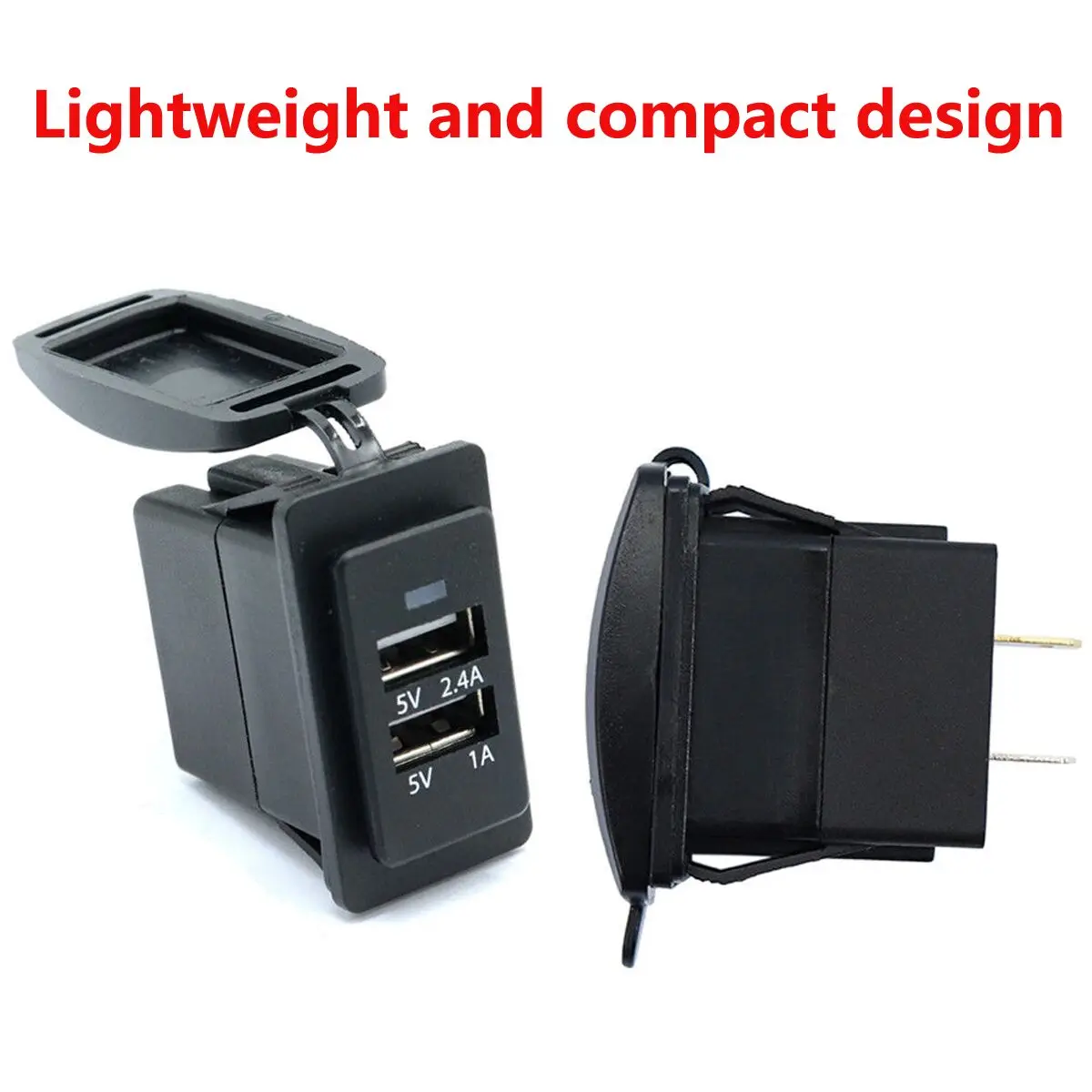 Universal Car Charger Power Adapter Waterproof Dual USB Socket Charger Outlet Power with Led light for Car Truck ATV Boat
Universal Car Charger Power Adapter Waterproof Dual USB Socket Charger Outlet Power with Led light for Car Truck ATV Boat