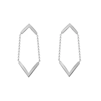 Wholesale 10Pairs Simple Drop Earrings For Women Stainless Steel Short Chain Double V Brincos Fashion Jewelry Now Arrive Bijoux
Wholesale 10Pairs Simple Drop Earrings For Women Stainless Steel Short Chain Double V Brincos Fashion Jewelry Now Arrive Bijoux