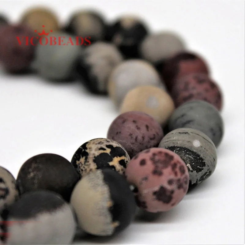 Natural Stone Dull Polish Matte Red Picture Jasperr Beads 15" Strand 6 8 10 12mm Pick Size For Jewelry Making
Natural Stone Dull Polish Matte Red Picture Jasperr Beads 15" Strand 6 8 10 12mm Pick Size For Jewelry Making