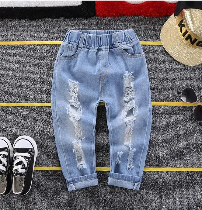 Brand Spring&summer Style 2019 Children's Clothing Boys Girls Casual Ripped Jeans for Kids Boy Girl Jeans 2-6year
Brand Spring&summer Style 2019 Children's Clothing Boys Girls Casual Ripped Jeans for Kids Boy Girl Jeans 2-6year