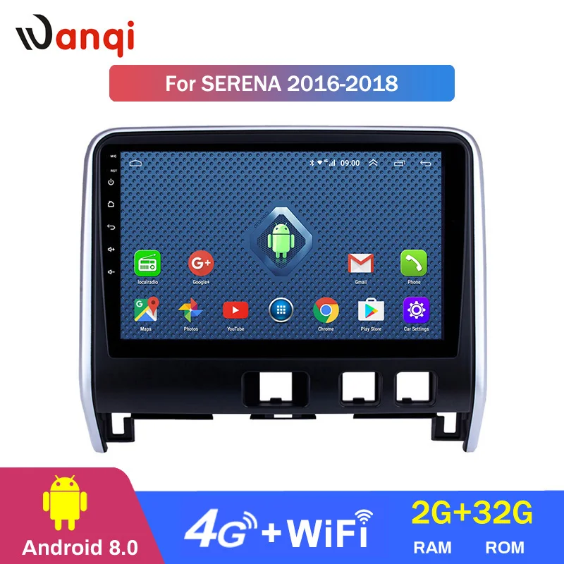 wanqi 8.0 2+32G wifi and 4G 2.5D full touch screen for 2016 2017 2018 Nissan Serena with WIFI Bluetooth Music USB AUX
wanqi 8.0 2+32G wifi and 4G 2.5D full touch screen for 2016 2017 2018 Nissan Serena with WIFI Bluetooth Music USB AUX