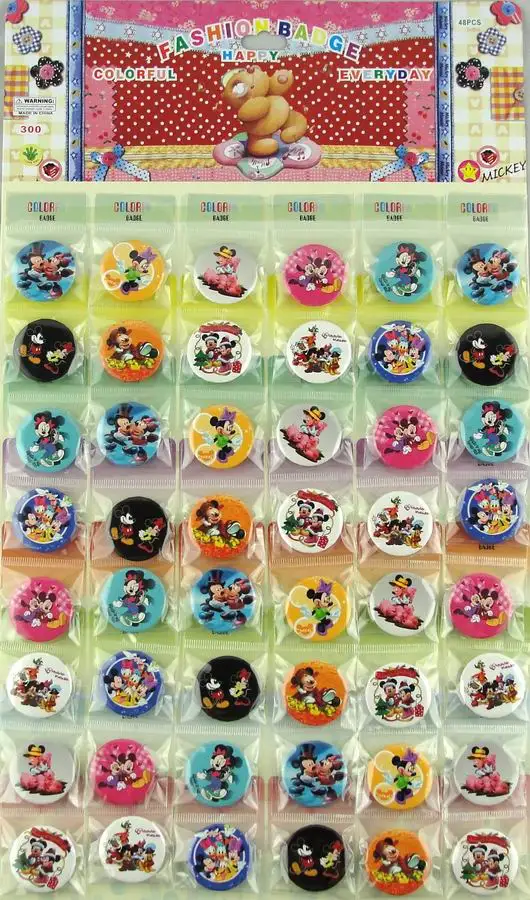 48 Pcs/Set Mickey&Minnie Mouse Kid's Cartoon anime Brooches Pin Badge 30MM 3.0CM Wholesale
48 Pcs/Set Mickey&Minnie Mouse Kid's Cartoon anime Brooches Pin Badge 30MM 3.0CM Wholesale