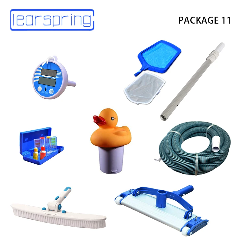 1 lots package Swimming Pool cleaning and suction tool Pool Accessories with Vacuum Head brush skimmer hose thermometer
1 lots package Swimming Pool cleaning and suction tool Pool Accessories with Vacuum Head brush skimmer hose thermometer