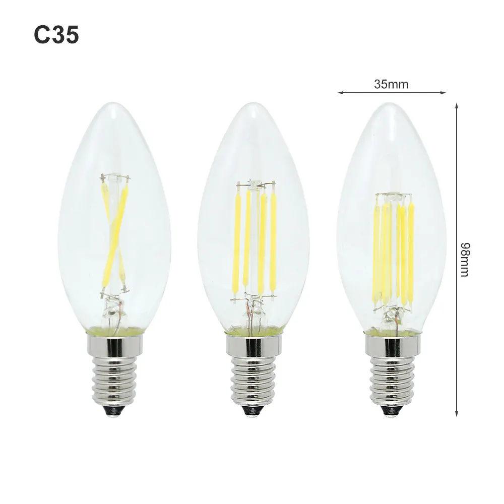 Светодиодсветодиодный лампа с нитью накаливания E14 2 Вт 4 6 220 В|e14|candle wax for salee14 led spot