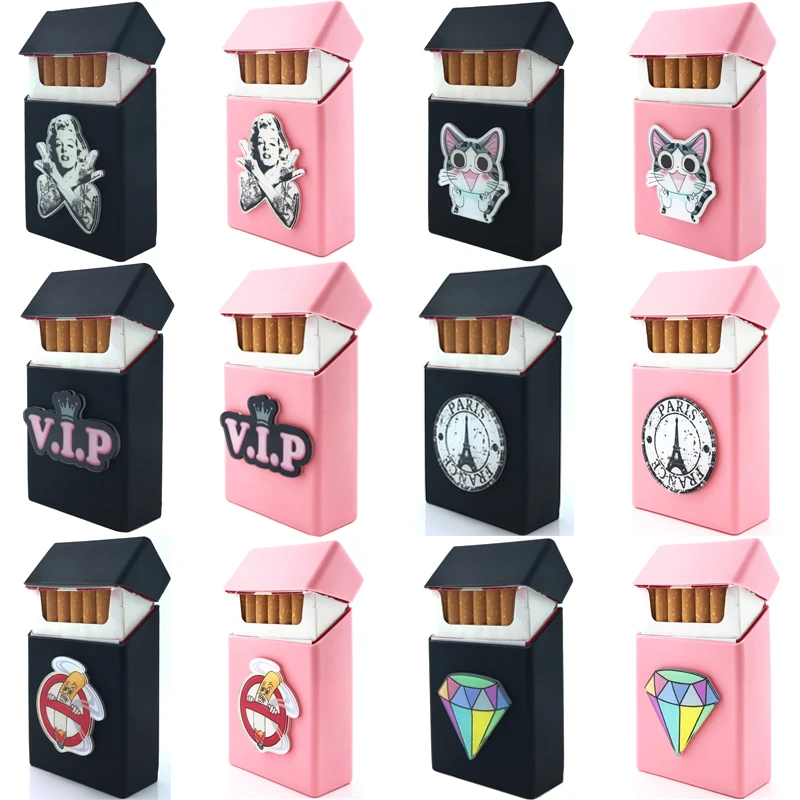 New Cool 3D Badge Silicone Cigarette Box Cigarette Case Cover Smoking Accessories 20 Cigarettes Box Cigarette Holder Tobacco Box
New Cool 3D Badge Silicone Cigarette Box Cigarette Case Cover Smoking Accessories 20 Cigarettes Box Cigarette Holder Tobacco Box