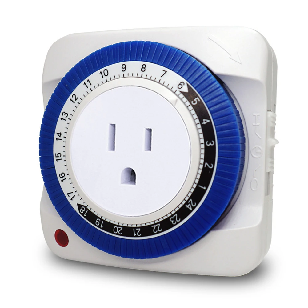 24 Hour Timer Socket Mechanical Program Timer Switch Socket 230V/110V EU/US Plug Wall Outlet Protector Energy Saveing
24 Hour Timer Socket Mechanical Program Timer Switch Socket 230V/110V EU/US Plug Wall Outlet Protector Energy Saveing
