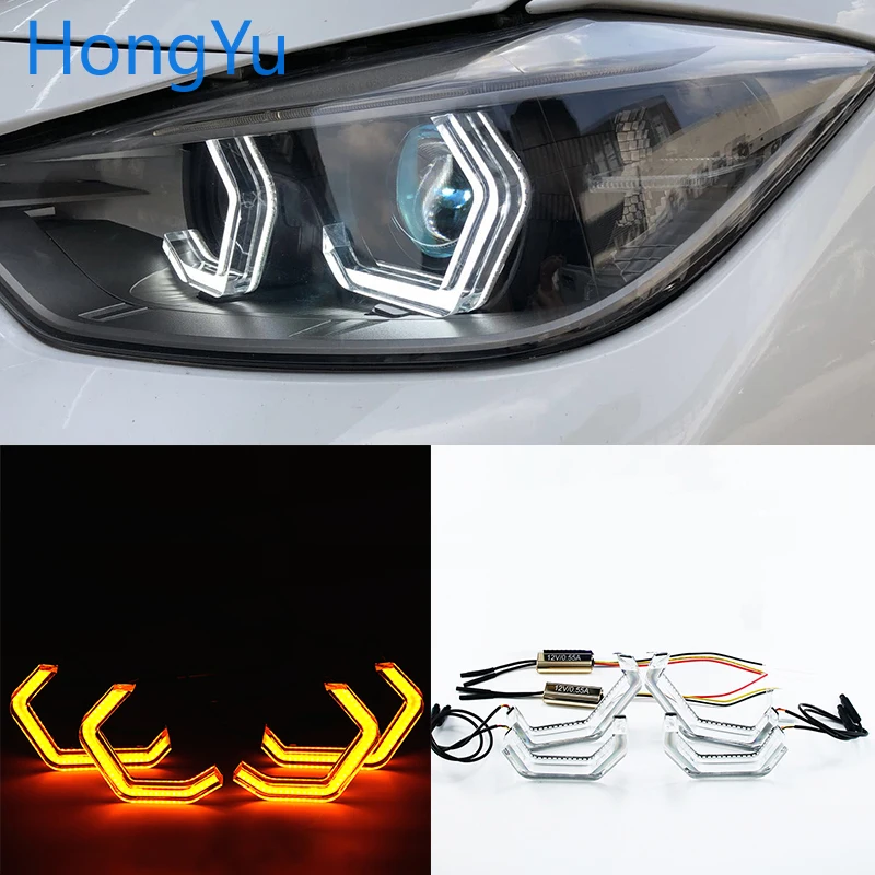 Для 2014-up BMW F31 3 серии Универсал автостайлинг Switchback концепция M4 знакованный стиль светодиодный Кристалл Ангел глаз комплект глаз
Для 2014-up BMW F31 3 серии Универсал автостайлинг Switchback концепция M4 знакованный стиль светодиодный Кристалл Ангел глаз комплект глаз
