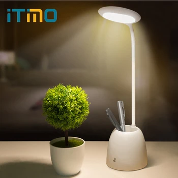 

ITimo USB Power White Eye Protection Flexible Touch Sensor Light Table Book Reading Light LED Desk Lamp