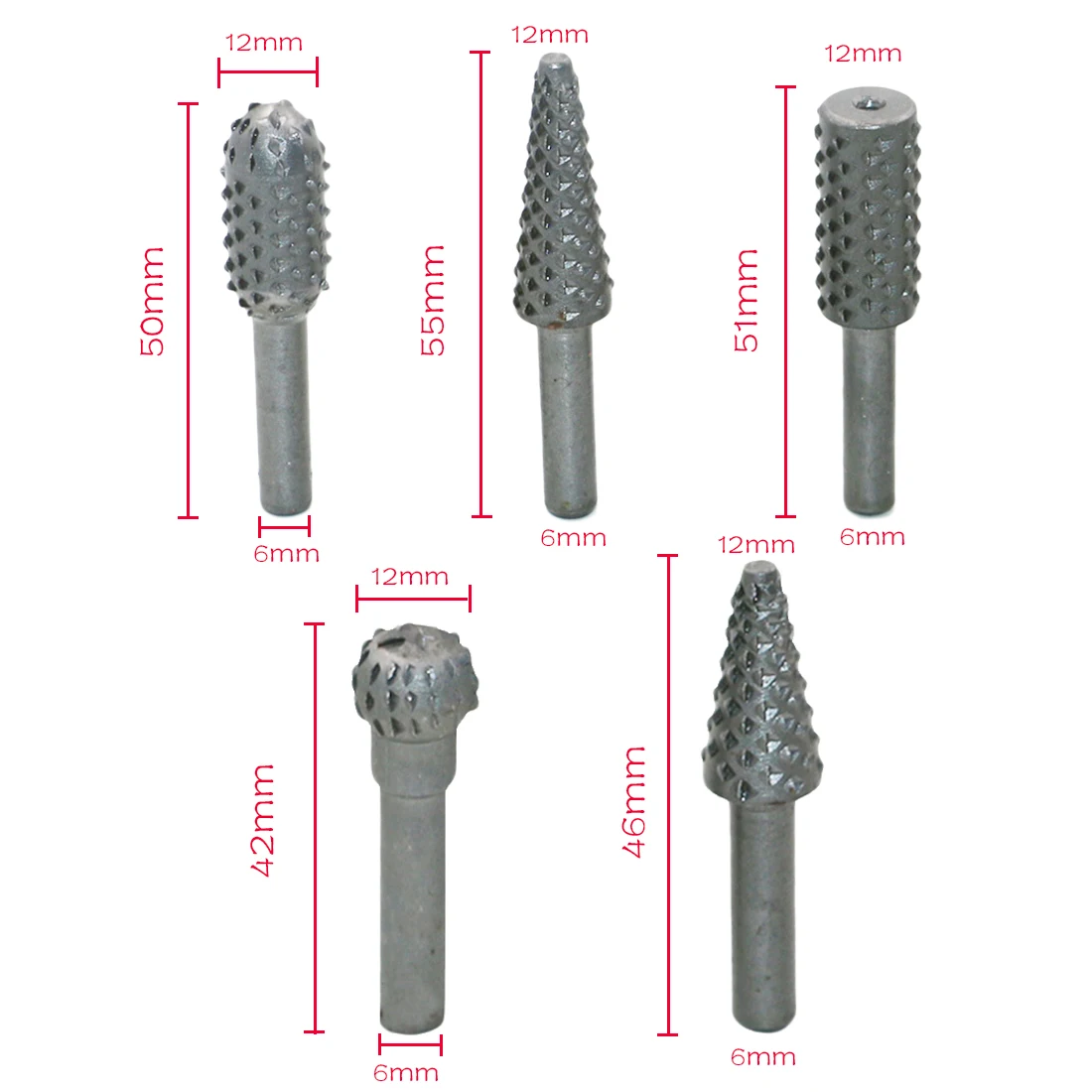 5pcs HSS Power Tools Woodworking Rasp Chisel Shaped Rotating Embossed Grinding Head Power Tool Engraving Pattern Cutter Milling
5pcs HSS Power Tools Woodworking Rasp Chisel Shaped Rotating Embossed Grinding Head Power Tool Engraving Pattern Cutter Milling