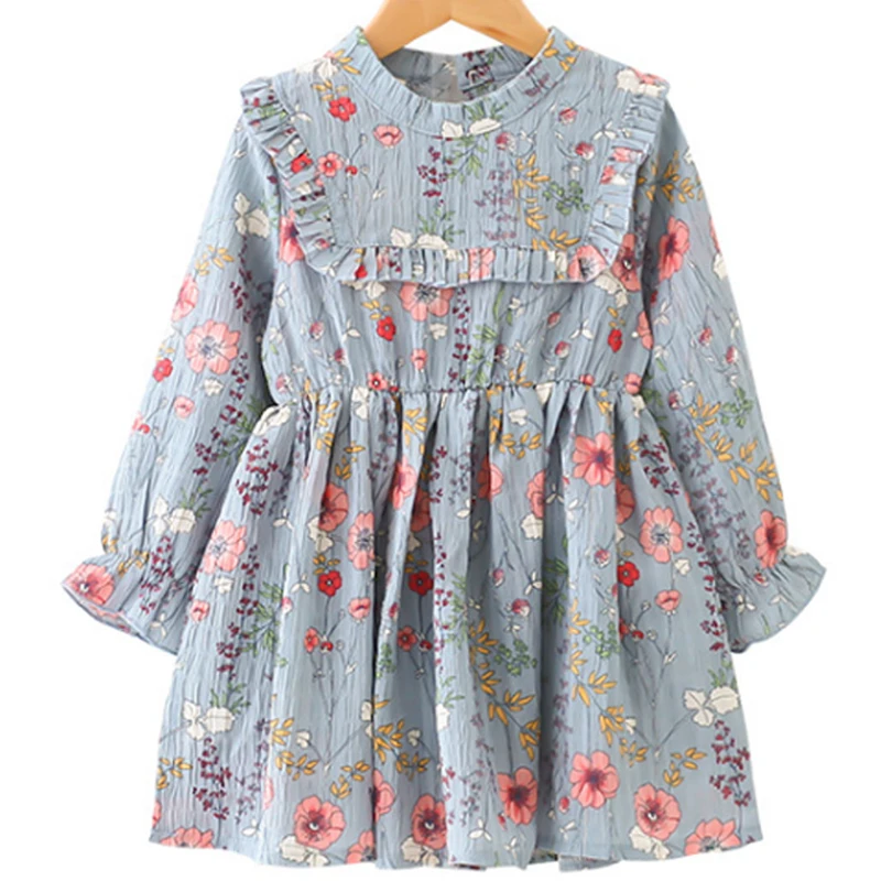 Girls Dresses 2019 Spring New Children's Clothing Girls Pleated Hem High Collar Lotus Chiffon Dress Loose Floral Clothes
Girls Dresses 2019 Spring New Children's Clothing Girls Pleated Hem High Collar Lotus Chiffon Dress Loose Floral Clothes