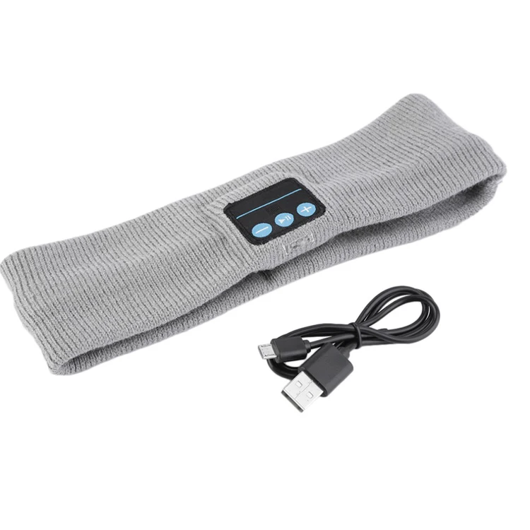 20PCS/Lot Wireless Bluetooth Music Headband V3.0 Magic Hat Knitted Sports Anti-sweat Headphones Earphones Wireless Mic Free DHL