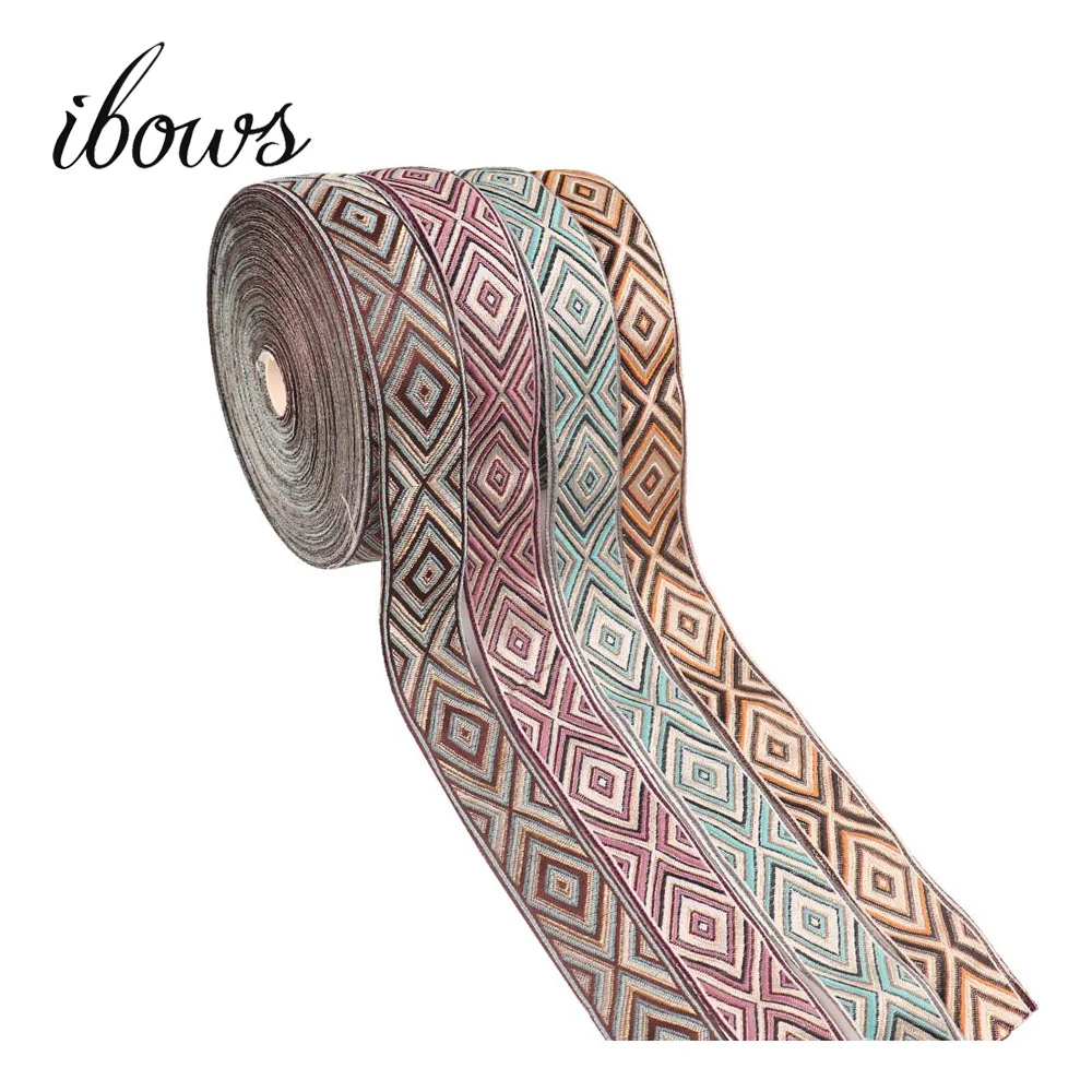 5yards 35MM Embroidered Ribbon National Style Geometric Pattern Polyester Tape DIY Clothes Cushion Patchwork Fabric Material
5yards 35MM Embroidered Ribbon National Style Geometric Pattern Polyester Tape DIY Clothes Cushion Patchwork Fabric Material