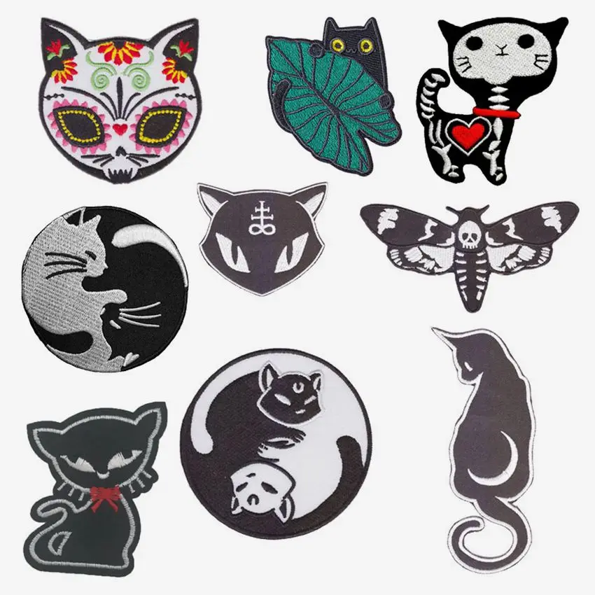 New Skeleton Mexican Sugar Skull Yin Yang Middle Fingers Cat Decal T-shirt Costume DIY Applique Embroidered Sew Iron on Patch
New Skeleton Mexican Sugar Skull Yin Yang Middle Fingers Cat Decal T-shirt Costume DIY Applique Embroidered Sew Iron on Patch