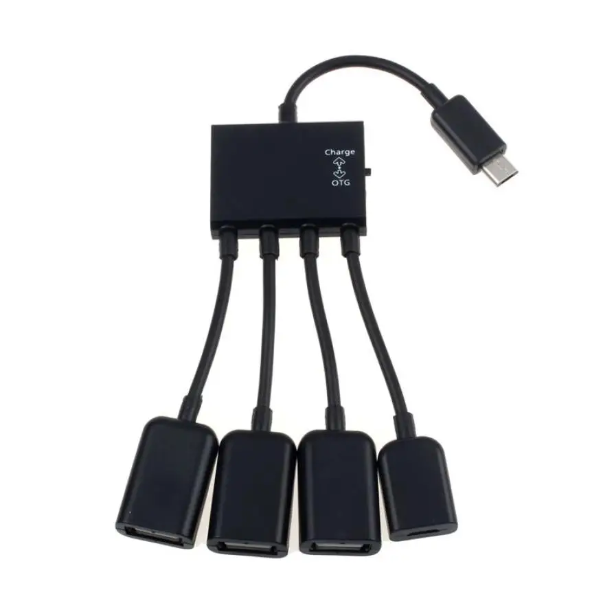 Factory Price Black 4 Port Micro USB Power Charging OTG HUB Cable For Smartphone Table Drop Shipping
Factory Price Black 4 Port Micro USB Power Charging OTG HUB Cable For Smartphone Table Drop Shipping
