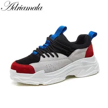 2018 New Clunky Sneakers For Women Pigskin Leather Mixed Colors Lace Up Round Toe Leather Flat Platform Casual Shoes Adriamala
2018 New Clunky Sneakers For Women Pigskin Leather Mixed Colors Lace Up Round Toe Leather Flat Platform Casual Shoes Adriamala
