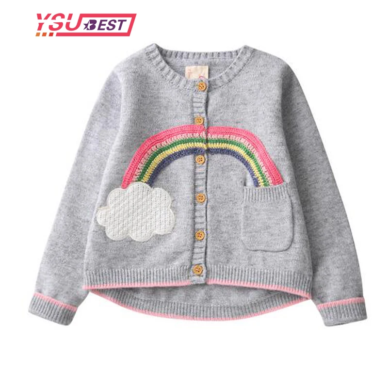 Girls Clothing 2019 Autumn Spring Children Sweaters Girls Cardigan Rainbow Pattern Long Sleeve Embroidery Outerwear Kids Knit
Girls Clothing 2019 Autumn Spring Children Sweaters Girls Cardigan Rainbow Pattern Long Sleeve Embroidery Outerwear Kids Knit