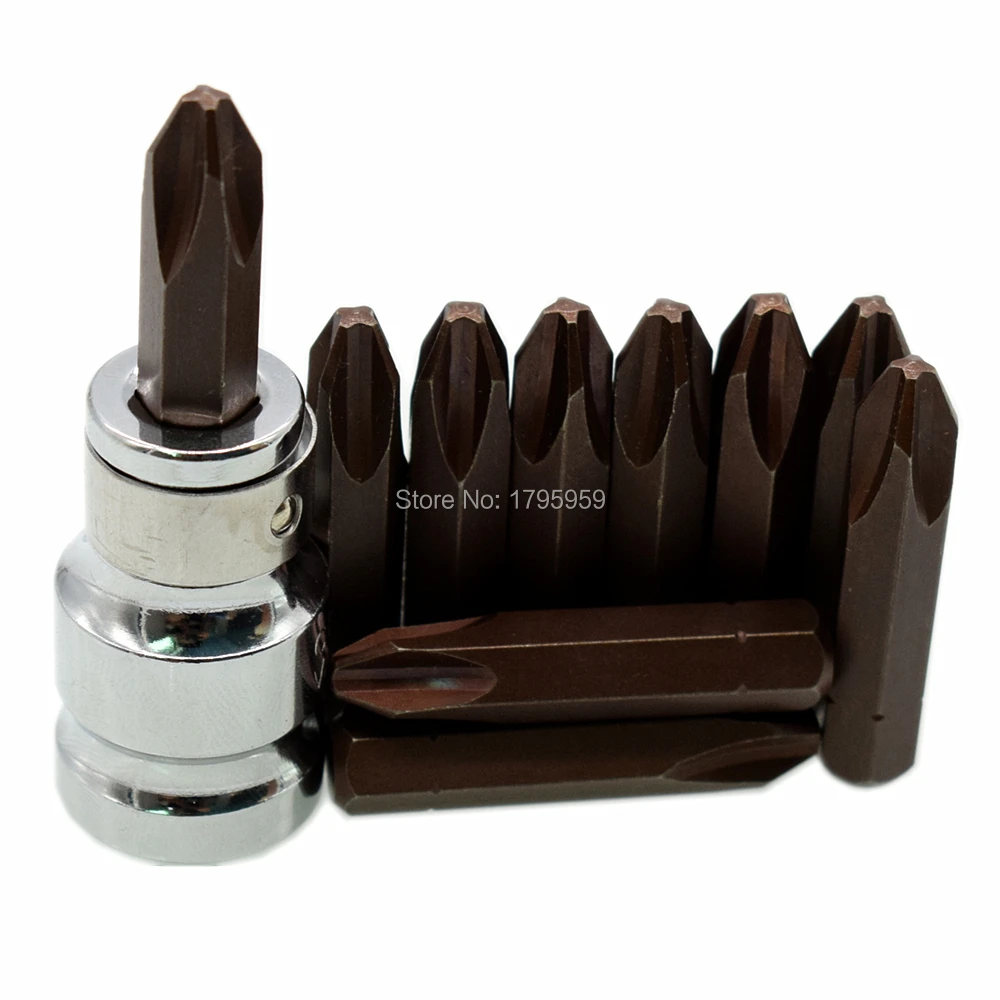 1/2" Square Drive to 8mm Hex Shank Converter with 10pcs PH3 Impact Screw Driver 8mm Hex Shank Magnetic Phillips Screwdriver Set
1/2" Square Drive to 8mm Hex Shank Converter with 10pcs PH3 Impact Screw Driver 8mm Hex Shank Magnetic Phillips Screwdriver Set