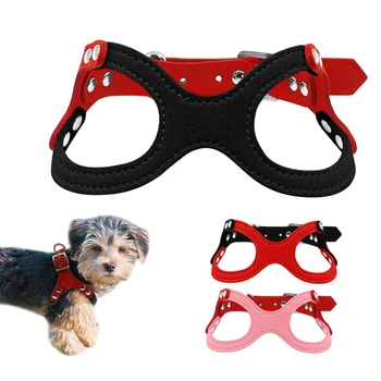 Soft Suede Leather Small Dog Harness Belt Collar For Puppies Chihuahua Yorkie Red Pink Black Adjustable Chest Band Suppliers
Soft Suede Leather Small Dog Harness Belt Collar For Puppies Chihuahua Yorkie Red Pink Black Adjustable Chest Band Suppliers