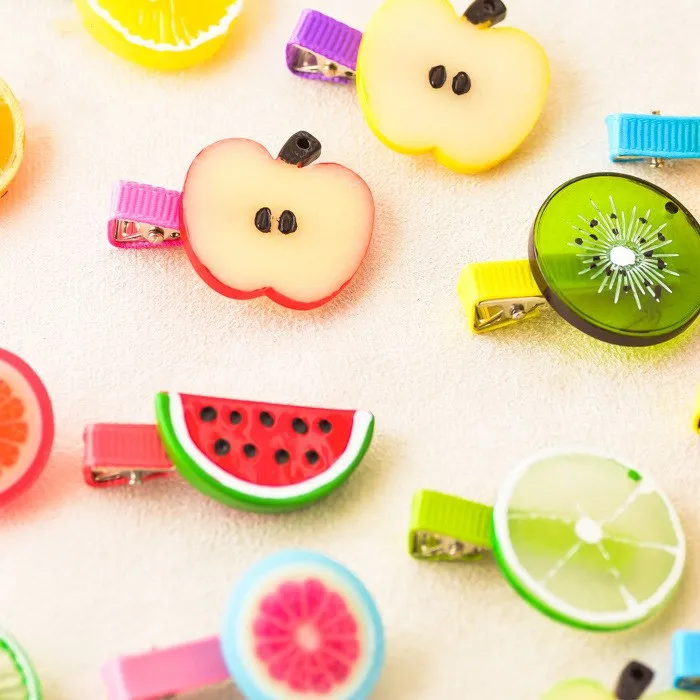 Korean New Fruit Hair Clip Kids Headband Acrylic Sweet Hair Accessories Boutique Flower Barrettes Girl Gift
Korean New Fruit Hair Clip Kids Headband Acrylic Sweet Hair Accessories Boutique Flower Barrettes Girl Gift