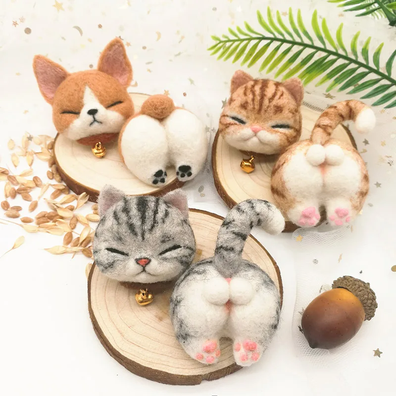 Custom Made Corgi Hip Key Ring Wool Felt DIY Material Bag American Shorthair Handmade Cat Doll
Custom Made Corgi Hip Key Ring Wool Felt DIY Material Bag American Shorthair Handmade Cat Doll