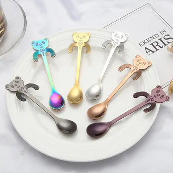 Stainless Steel Cartoon Bear Spoon Creative Coffee Spoon Ice Cream Candy Teaspoon Kitchen Supplies Tableware 1PC
Stainless Steel Cartoon Bear Spoon Creative Coffee Spoon Ice Cream Candy Teaspoon Kitchen Supplies Tableware 1PC