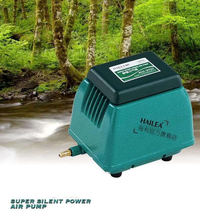 HAILEA ACO-9720 large air pump for fish pond and fish tank Super silent oxygen increasing pump 20W Aluminium alloy shell
HAILEA ACO-9720 large air pump for fish pond and fish tank Super silent oxygen increasing pump 20W Aluminium alloy shell
