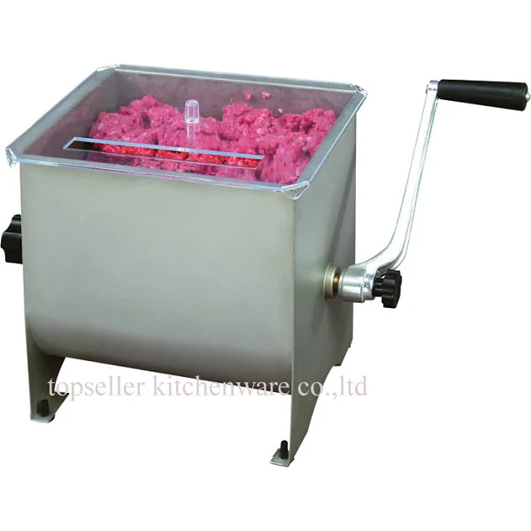 Commercial hand operated stainless steel sausage used meat mixer,meat mixing machine for sausage.-20LBS capacity
Commercial hand operated stainless steel sausage used meat mixer,meat mixing machine for sausage.-20LBS capacity